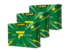 3 Dozen Top Flite Gamer Golf Balls Gloss Yellow High Visibility 36 Balls NEW picture