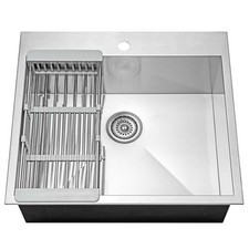 AKDY All-in-One Drop In 25 in Stainless Steel Kitchen Sink KS0095 picture