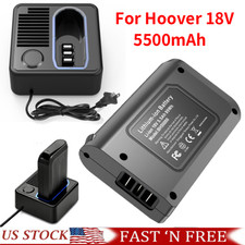 5.5Ah Battery For Hoover Linx 18V Lithium BH50000 BH50005 Vacuum w/Charger New picture