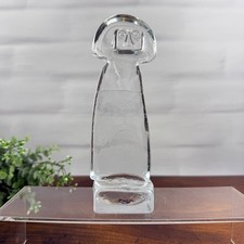 Kosta Boda Erik Hoglund Clear Glass Woman Figurine Sculpture Sweden Signed picture