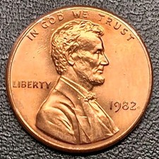 *RARE* 1982-P (BU) DDR-001 FS#1801 & DDO-001 SMALL DATE ZINC ERROR RED CENT picture