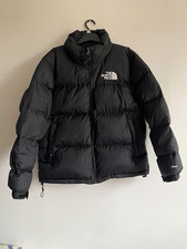 The North Face Men’s M Black 700 Puffer Jacket Full Zip Nylon Logo picture