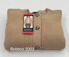 Banana Republic Women's Button Front Cardigan, Tan, Size M picture