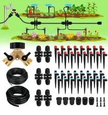 250FT Drip Irrigation System for Garden 50FT 1/2