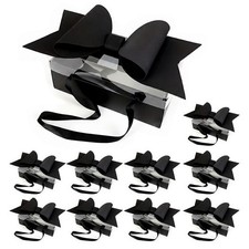 10pcs Vintage Floral & Fruit Clear Gift Boxes with Bows, Decorative Boxes2968 picture