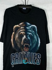 Rare Vintage 90s NBA Vancouver Grizzlies Graphic Tee salem sportswear Shirt XL picture