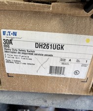 Eaton DH261UGK 30A 600V 2-Pole Non-Fusible Heavy Duty Safety Switch NEMA 1 NEW picture