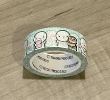 New TCMC Planning Time 5.0 Emoti green washi tape 15 mm TheCoffeeMonsterzCo picture