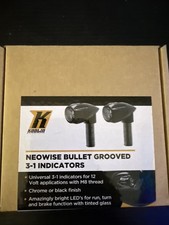 Kodlin Black Grooved Neowise 3-1 Bullet Rear Indicator Lights (K68461) picture