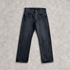 orSlow 105 Standard Black Denim Jeans Gray Men's M Straight Leg picture