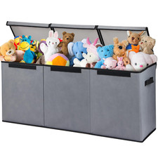Toy Storage Organizer, Large size with Lid and collapsible. picture