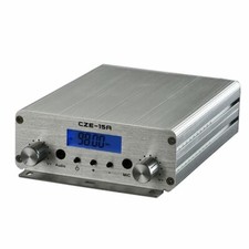 CZE-15A Digital Smart FM Transmitter 15W Radio Station+ 1/4 wave GP Antenna New picture