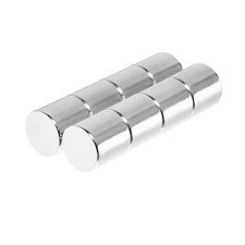 1/2 x 1/2 Inch Strong Neodymium Rare Earth Cylinder Magnets N42 (8 Pack) picture