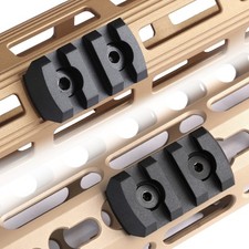 Aluminum Ultra Thin Rail Section Adapter 3 Slots for M-lok Keymod Picatinny Rail picture