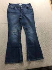 M Jeans Maurices Womens 12 Regular Original Fit Mid Rise Flare Blue Med. Wash picture