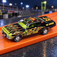 AUTO WORLD RAT FINK 1974 PLYMOUTH ROAD RUNNER 1:64 DIECAST CP7937 MIJO picture
