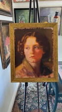 Original Oil Portrait Painting 8x10 Framed Hand Painted Woman Portrait Art picture