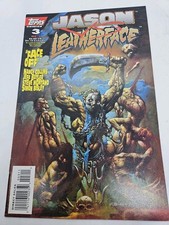 Rare 1995 Topps Comics JASON VS. LEATHERFACE # 3 Horror Comic Book - Clean picture