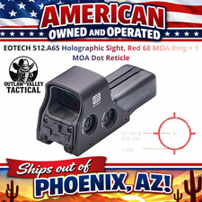 EOTECH 512.A65 Holographic Sight, Red 68 MOA Ring + 1 MOA Dot Reticle picture