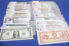 Lots 100 Different Paper Money 50 Countries World Banknotes UNC Collection picture