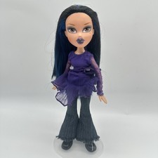 Vintage Bratz Midnight Dance Yasmin Doll Purple Top Outfit Shoes Goth *Read* picture