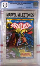 💀🩸 CGC 9.8 MARVEL MILESTONES BLADE MAN-THING & SATANA Tomb of Dracula #10 Fear picture