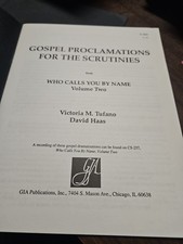 Gospel Proclamations for the Scrutinies Volume Two Song Book 1992 picture