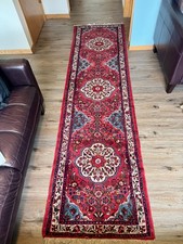 Malayer Runner 3'10'' x 9'2'' Red Wool Semi-Antique Traditional Hand-Knotted Rug picture