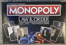 Monopoly Law & Order SVU Organized Crime L&O Game - Open Box, Sealed Parts picture