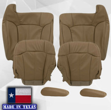 1999-2002 For GMC Sierra Chevy Silverado 1500 2500 Seat Covers Dark Oak Tan 672 picture