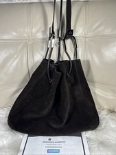 Gucci Bag Suede Y2K Certificate Of Authenoity Brown Black Reversible  picture