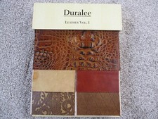 Vintage Duralee Leather Vol. 1 Sample Book Gator Designer Interior Design EUC picture