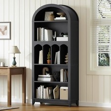 Arched Bookshelf Bookcase Farmhouse Wooden Book Shelf 31.5