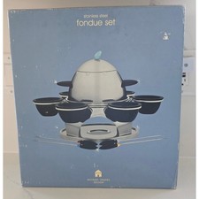 New Vintage Michael Graves Design Stainless Steel 21 Piece Fondue Set Lazy picture