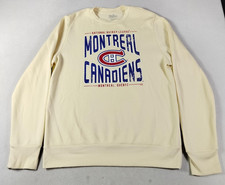 Majestic Threads Montreal Canadiens Sweatshirt Mens Large Beige NHL Hockey picture