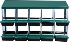 GRAVEE Chicken Nesting Box 6/8/10 Compartment Metal Leg Roll Away Egg Coop picture