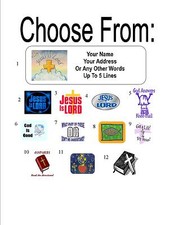 30 Christian / Jesus Is Lord Personalized Address Labels picture