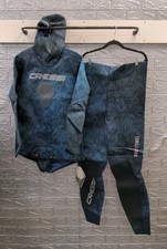 New CRESSI COBIA TOKUGAWA Nylon 2mm Men's 2 Pc Hooded Blue Camo Sz XXXL picture