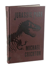 JURASSIC PARK by Michael Crichton Deluxe Dinosaur Skin Cover Edition NEW picture