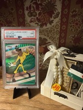 2025 Topps Chrome Disney #35 Powerline Green Wave Refractor /99 PSA 9 Mint POP 1 picture