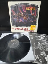 Nirvana Unplugged Lp Vinyl OG 1994 1st Press Shrink/Hype/Insert EX/NM- picture