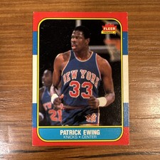 Patrick Ewing #32 of 132 - 1986-87 Fleer NY Knicks EX picture