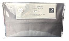 Bergen House 1000TC 100% Certified Egyptian Cotton Sheet Set Queen Charcoal $340 picture