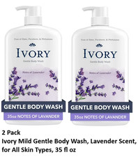 (2 Pack) Ivory Mild and Gentle Body Wash, Lavender, for All Skin Types, 35 fl oz picture