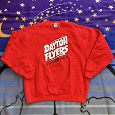 Vintage Dayton Flyers Sweatshirt Men’s L/XL Crewneck Baseball HEAVY picture