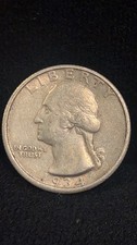 1934 P Washington Quarter 25c Coin, 90% Silver picture
