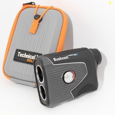Good Bushnell Golf Pro XE Slope Laser Rangefinder - Black & Silver w/ Case picture