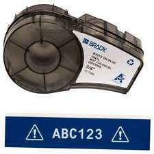 BRADY M21-750-595-BL Label Cartridge,White/Blue,3/4 In. W 3PXU4 picture