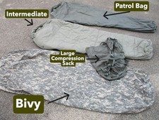 USGI Army Military 4-Piece Modular Sleep System MSS ACU Sleeping Bag Set picture