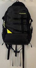 Green Guru Recycled Innertubes And Canvas Back Pack 18” x 12”x 6” EUC picture